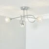 Portia 3 Light Semi Flush Ceiling Light