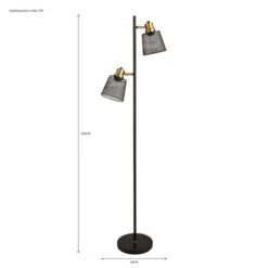 Idris Industrial Floor Lamp 13 Idris Industrial Floor Lamp -Dunelm 30731136 alt07