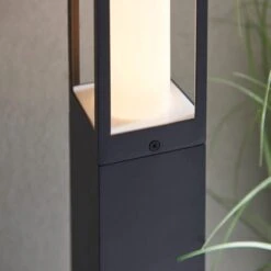 Black Rectangle PIR Outdoor Floor Path Light 10 Black Rectangle PIR Outdoor Floor Path Light -Dunelm 30731150 alt02
