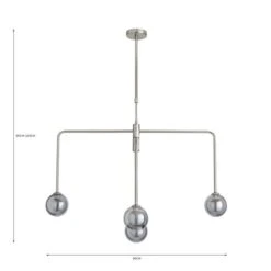 Maran 5 Light Diner Ceiling Light -Dunelm 30731172 alt07