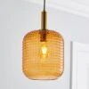 Amber Retro Pendant Light