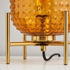 Amber Retro Table Lamp 11 Amber Retro Table Lamp -Dunelm 30731217 alt03