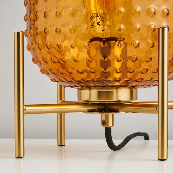 Amber Retro Table Lamp 6 Amber Retro Table Lamp - Image 4