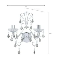 Sophy 2 Light Wall Light -Dunelm 30731224 alt07