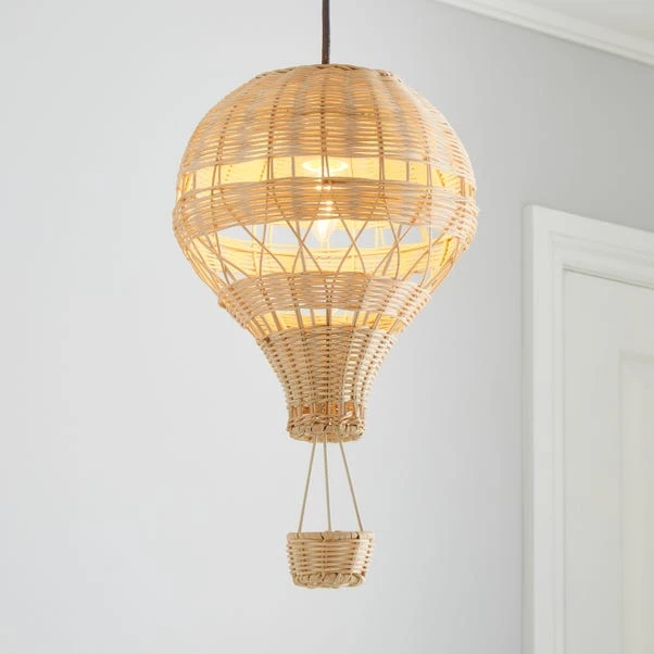 Hot Air Balloon Rattan Easy Fit Pendant Shade 15 Hot Air Balloon Rattan Easy Fit Pendant Shade - Image 13