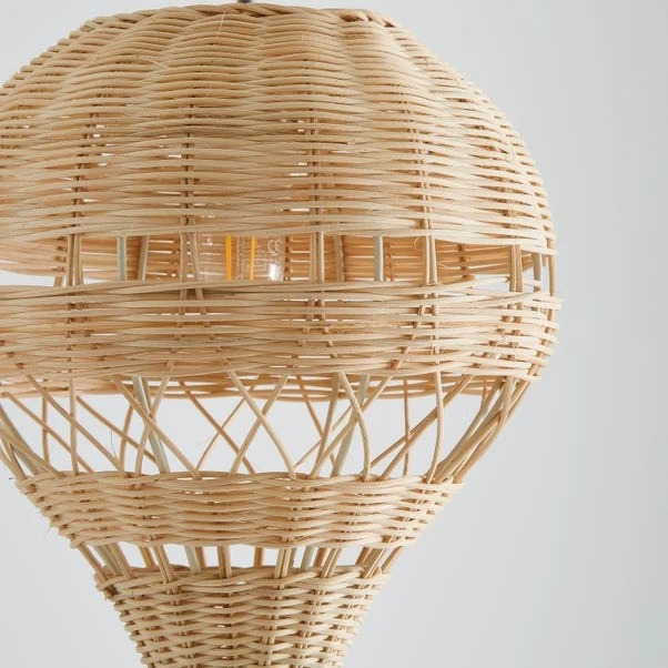 Hot Air Balloon Rattan Easy Fit Pendant Shade 17 Hot Air Balloon Rattan Easy Fit Pendant Shade - Image 15