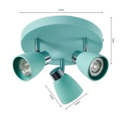 Alto 3 Light Semi Flush Spotlight 34 Alto 3 Light Semi Flush Spotlight -Dunelm 30752887 alt06