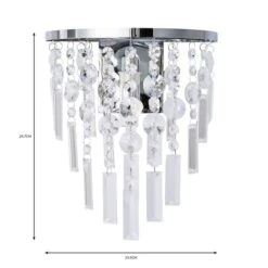 Bel Air Bathroom Wall Light -Dunelm 30752903 alt07