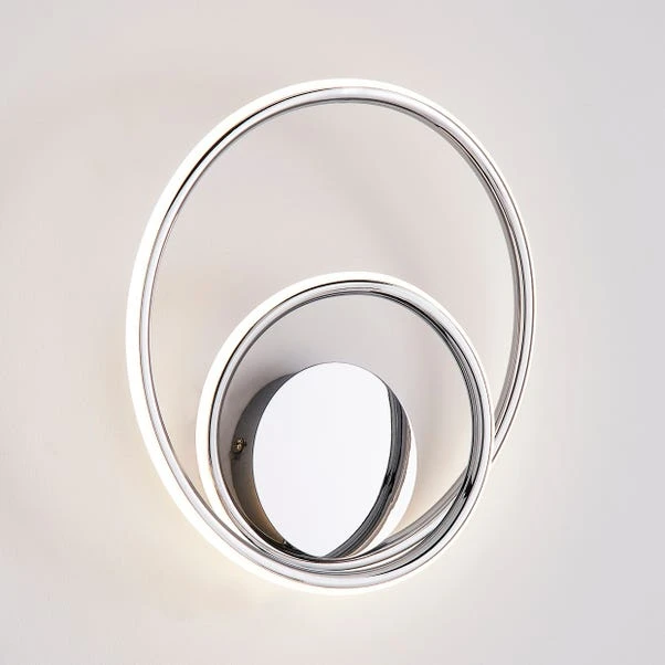 Langdon Chrome Integrated LED Bathroom Wall Light 3 Langdon Chrome Integrated LED Bathroom Wall Light