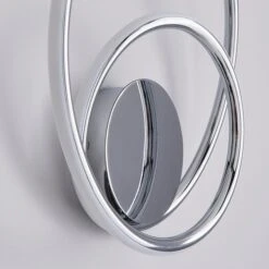 Langdon Chrome Integrated LED Bathroom Wall Light 10 Langdon Chrome Integrated LED Bathroom Wall Light -Dunelm 30752937 alt02