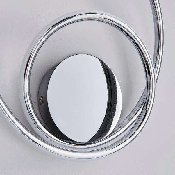 Langdon Chrome Integrated LED Bathroom Wall Light 6 Langdon Chrome Integrated LED Bathroom Wall Light - Image 4