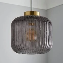 Riley Easy Fit Pendant Shade 38 Riley Easy Fit Pendant Shade -Dunelm 30752939 alt01