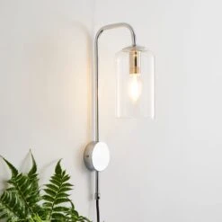 Palazzo Plug In Wall Light 33 Palazzo Plug In Wall Light -Dunelm 30753372
