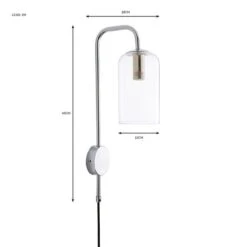 Palazzo Plug In Wall Light 39 Palazzo Plug In Wall Light -Dunelm 30753372 alt07
