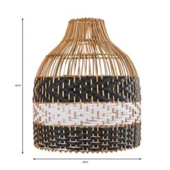 Yanha Rattan Easy Fit Pendant Shade 13 Yanha Rattan Easy Fit Pendant Shade -Dunelm 30753427 alt07