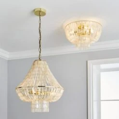 Abanna 3 Light Chandelier 14 Abanna 3 Light Chandelier -Dunelm 30753428 alt06