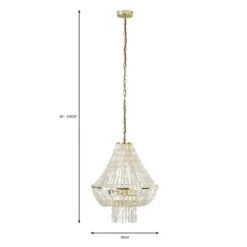Abanna 3 Light Chandelier 15 Abanna 3 Light Chandelier -Dunelm 30753428 alt07