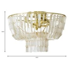 Abanna Flush Ceiling Light 15 Abanna Flush Ceiling Light -Dunelm 30753429 alt07