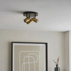 Carter 3 Light Semi Flush Spotlight 19 Carter 3 Light Semi Flush Spotlight -Dunelm 30754821 alt03