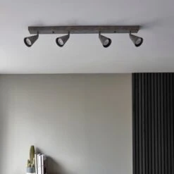 Grove 4 Light Semi Flush Spotlight Bar 12 Grove 4 Light Semi Flush Spotlight Bar -Dunelm 30754825 alt03