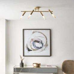 Lyla 4 Light Semi Flush Ceiling Light 25 Lyla 4 Light Semi Flush Ceiling Light -Dunelm 30754827 alt02