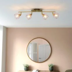 Tia 4 Light Semi Flush Spotlight Bar 21 Tia 4 Light Semi Flush Spotlight Bar -Dunelm 30754839 alt02