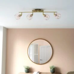 Tia 4 Light Semi Flush Spotlight Bar 22 Tia 4 Light Semi Flush Spotlight Bar -Dunelm 30754839 alt03