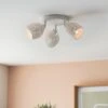 Fearne 3 Light White Semi Flush Spotlight -Dunelm 30754841