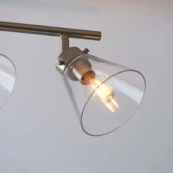 Delavin 4 Light Satin Nickel Semi Flush Spotlight Bar -Dunelm 30754843 alt04