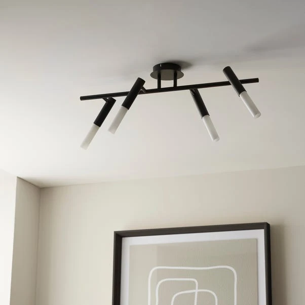 Lyla 4 Light Semi Flush Ceiling Light 4 Lyla 4 Light Semi Flush Ceiling Light - Image 2