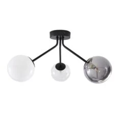 Nila 3 Light Semi Flush Ceiling Light 13 Nila 3 Light Semi Flush Ceiling Light -Dunelm 30755734 alt05