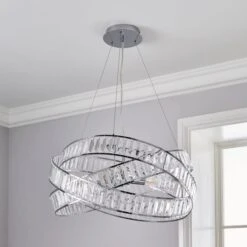 Lilia 3 Light Jewel Semi Flush Ceiling Light -Dunelm 30755735 alt01