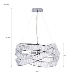 Lilia 3 Light Jewel Semi Flush Ceiling Light -Dunelm 30755735 alt07