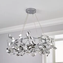 Iris Hoop 4 Light Semi Flush Ceiling Light 10 Iris Hoop 4 Light Semi Flush Ceiling Light -Dunelm 30755737 alt01