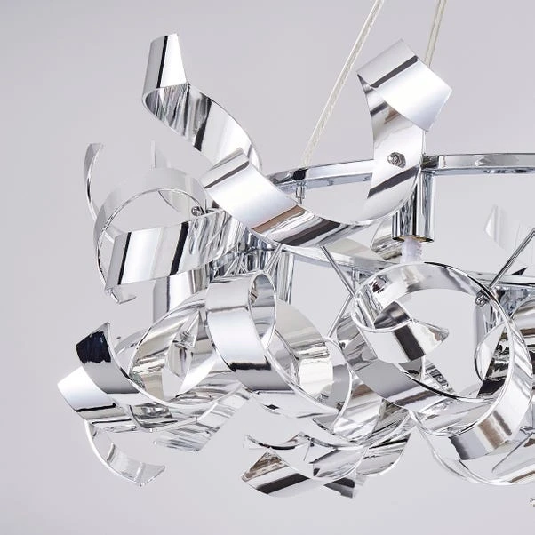 Iris Hoop 4 Light Semi Flush Ceiling Light 5 Iris Hoop 4 Light Semi Flush Ceiling Light - Image 3