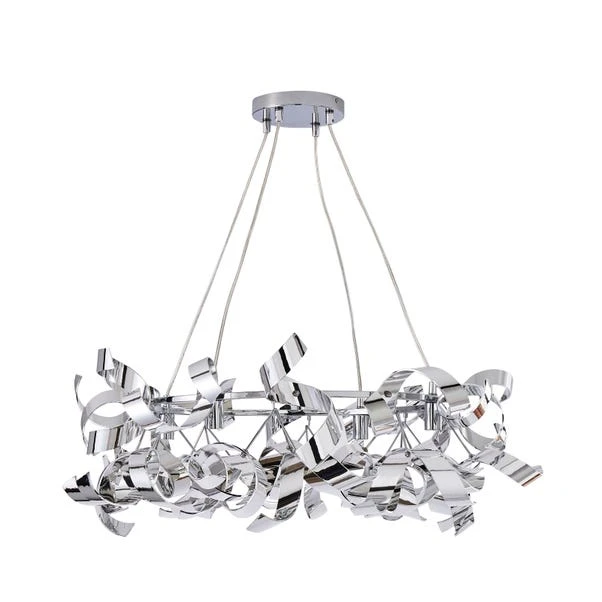 Iris Hoop 4 Light Semi Flush Ceiling Light 7 Iris Hoop 4 Light Semi Flush Ceiling Light - Image 5
