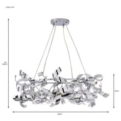 Iris Hoop 4 Light Semi Flush Ceiling Light 15 Iris Hoop 4 Light Semi Flush Ceiling Light -Dunelm 30755737 alt07