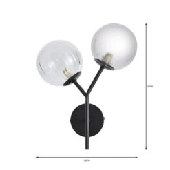 Nila 2 Light Wall Light 15 Nila 2 Light Wall Light -Dunelm 30755743 alt07