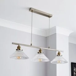 Logan 3 Light Diner Ceiling Light -Dunelm 30755757 alt01