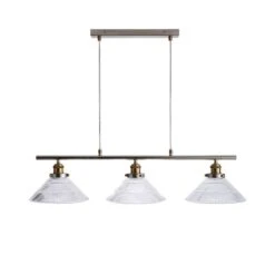 Logan 3 Light Diner Ceiling Light -Dunelm 30755757 alt05