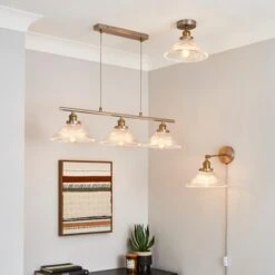 Logan 3 Light Diner Ceiling Light -Dunelm 30755757 alt06