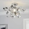 Iris Semi Flush Ceiling Light 2 Iris Semi Flush Ceiling Light -Dunelm 30755764
