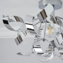 Iris Semi Flush Ceiling Light 11 Iris Semi Flush Ceiling Light -Dunelm 30755764 alt02