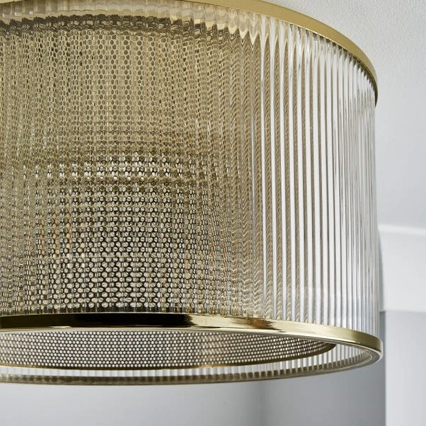 Kruze Glass Flush Ceiling Light 14 Kruze Glass Flush Ceiling Light - Image 12