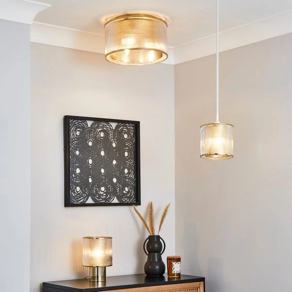 Kruze Glass Flush Ceiling Light 17 Kruze Glass Flush Ceiling Light - Image 15