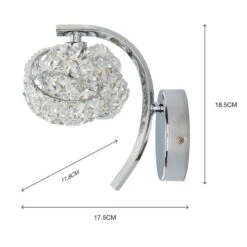 Set Of 2 Cecilie Glass Wall Lights 13 Set Of 2 Cecilie Glass Wall Lights -Dunelm 30762442 alt05