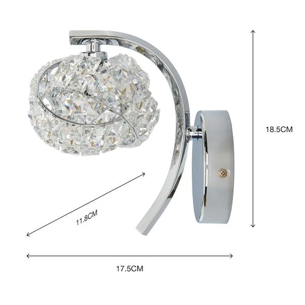 Set Of 2 Cecilie Glass Wall Lights 8 Set Of 2 Cecilie Glass Wall Lights - Image 6