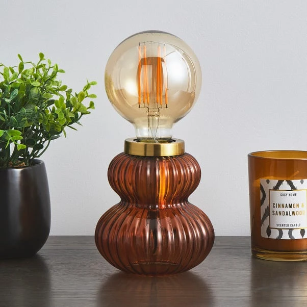 Nolan Ribbed Glass Table Lamp 3 Nolan Ribbed Glass Table Lamp - Image 2