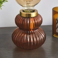 Nolan Ribbed Glass Table Lamp 8 Nolan Ribbed Glass Table Lamp -Dunelm 30766247 alt02