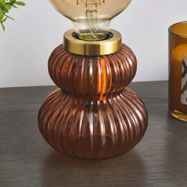 Nolan Ribbed Glass Table Lamp 4 Nolan Ribbed Glass Table Lamp - Image 3